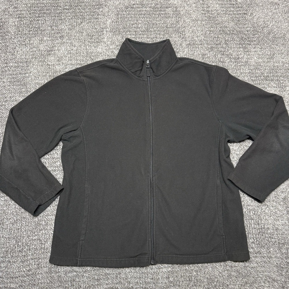 Starter Jacket Mens XL Black Fleece Full Zip Lightweight Sportswear Casual